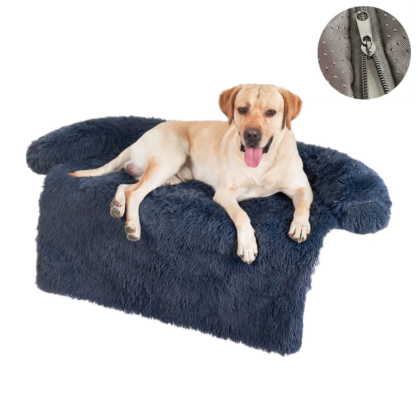 VIP Pet Dog Bed Sofa for Dog Pet Calming Bed Warm Nest Washable Soft Furniture Protector Mat Cat Blanket Large Dogs Sofa Bed