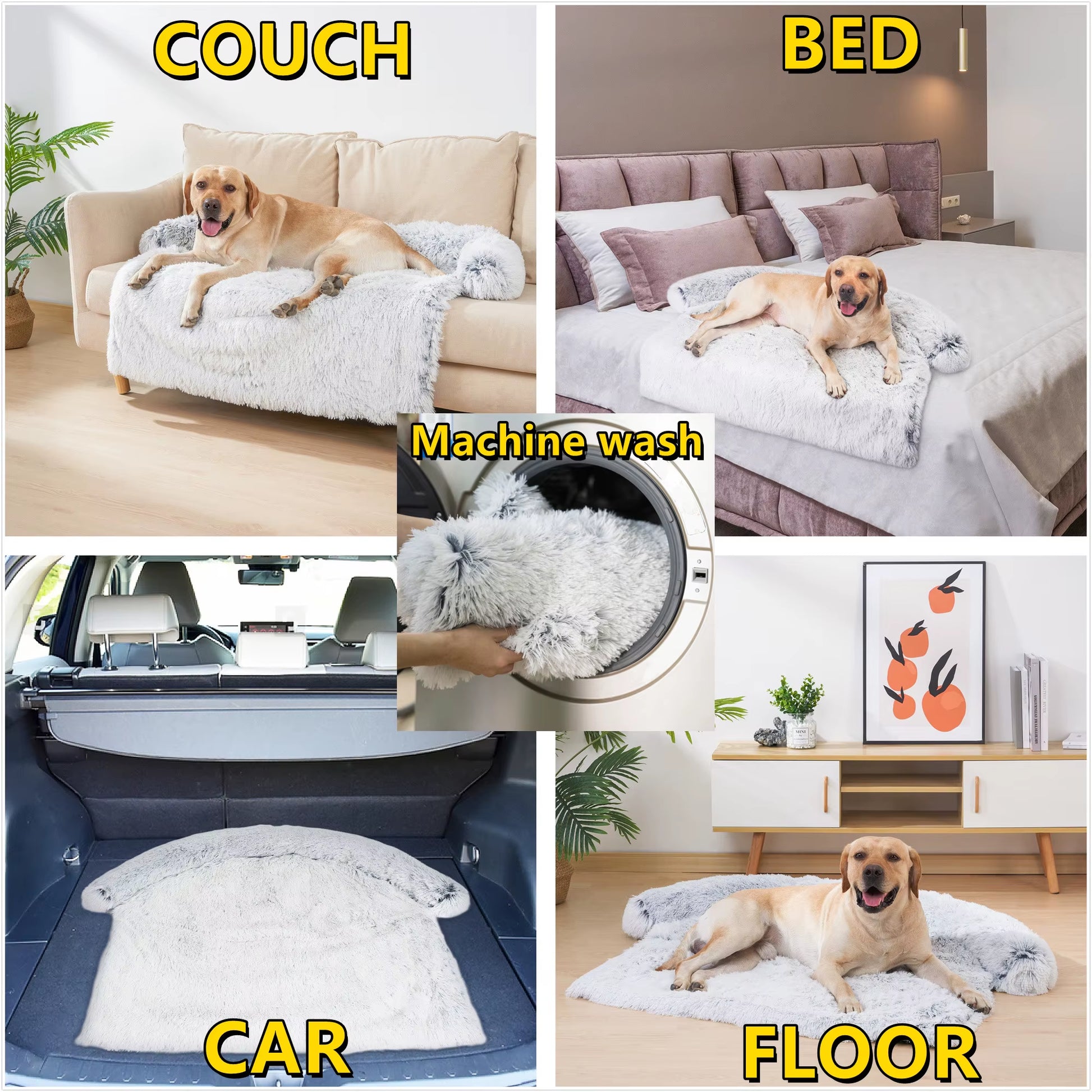 VIP Pet Dog Bed Sofa for Dog Pet Calming Bed Warm Nest Washable Soft Furniture Protector Mat Cat Blanket Large Dogs Sofa Bed