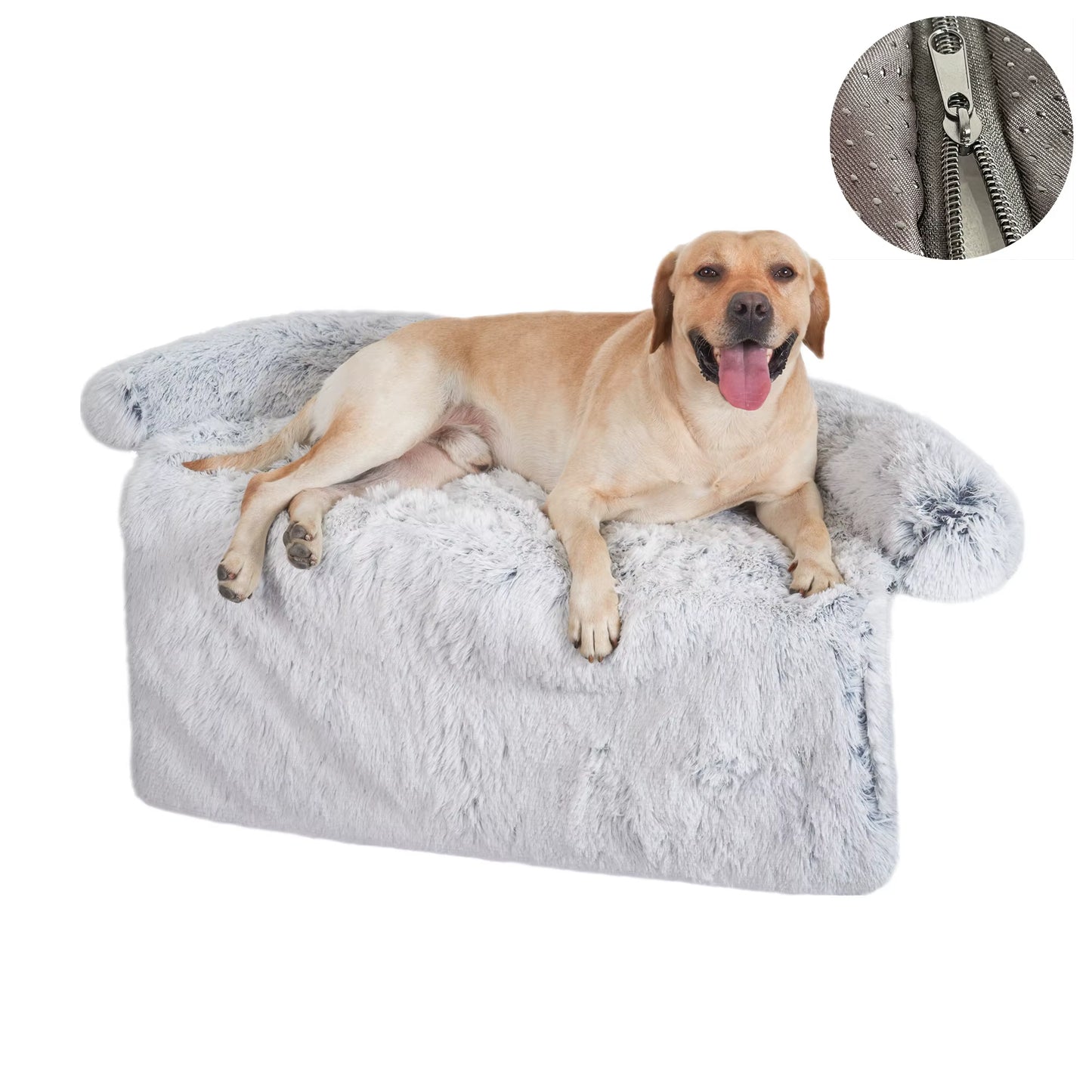 VIP Pet Dog Bed Sofa for Dog Pet Calming Bed Warm Nest Washable Soft Furniture Protector Mat Cat Blanket Large Dogs Sofa Bed